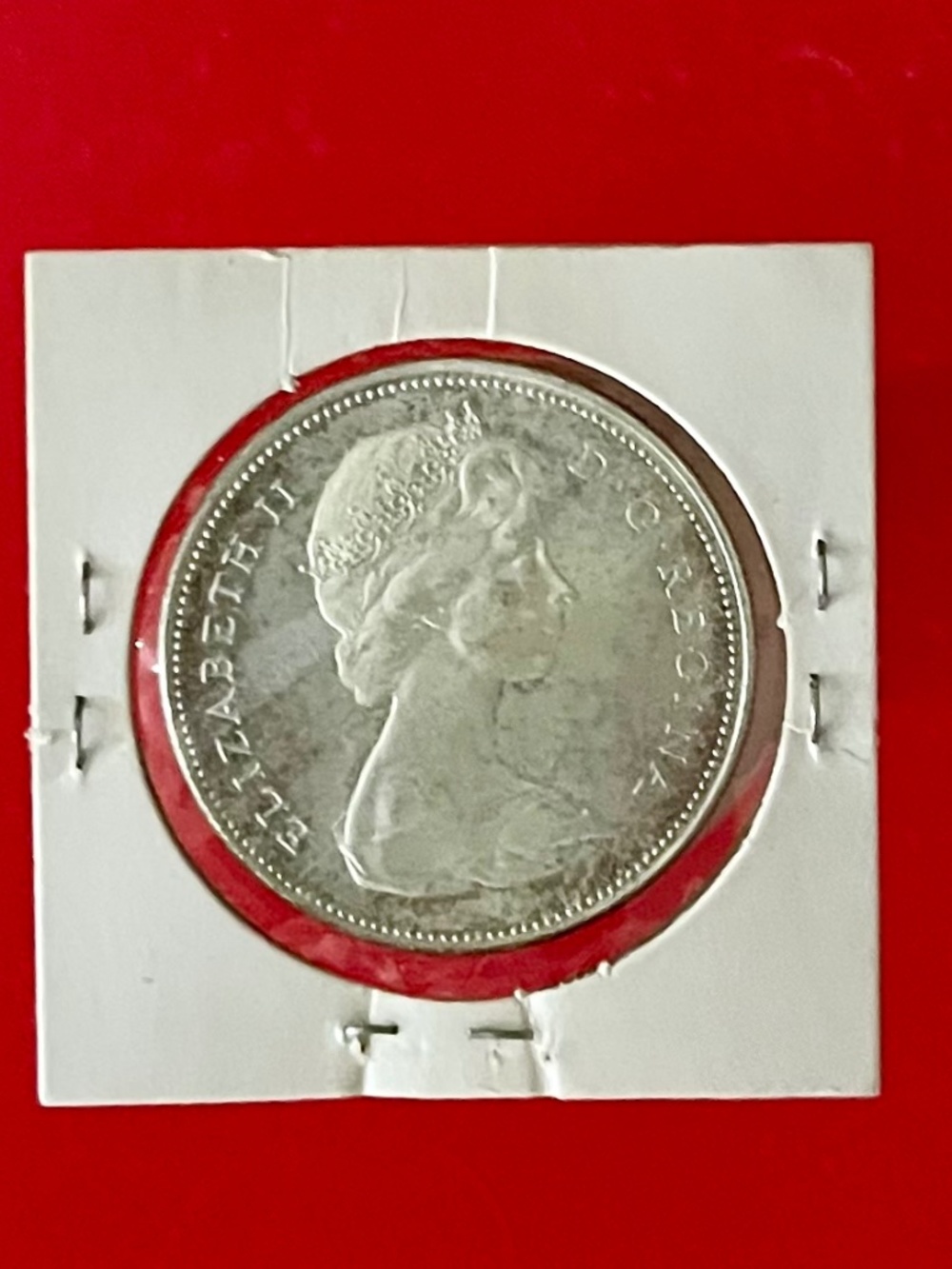 Canadian Silver Dollar 1966 “Large Beads” Version